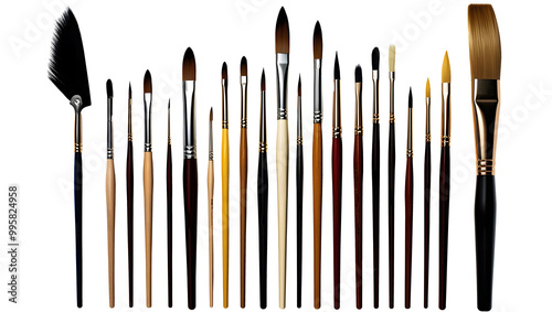 Art paint Brushes for painting isolated