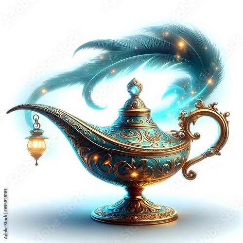 magic lamp on the sky