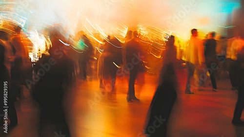 abstract blurred event with people for background. 