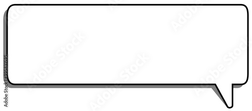 Speech or Chat bubble on transparent background