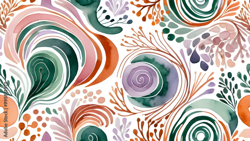 Naklejka premium abstract pattern with circles