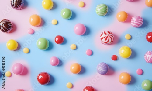 Colorful candies , Generative AI 