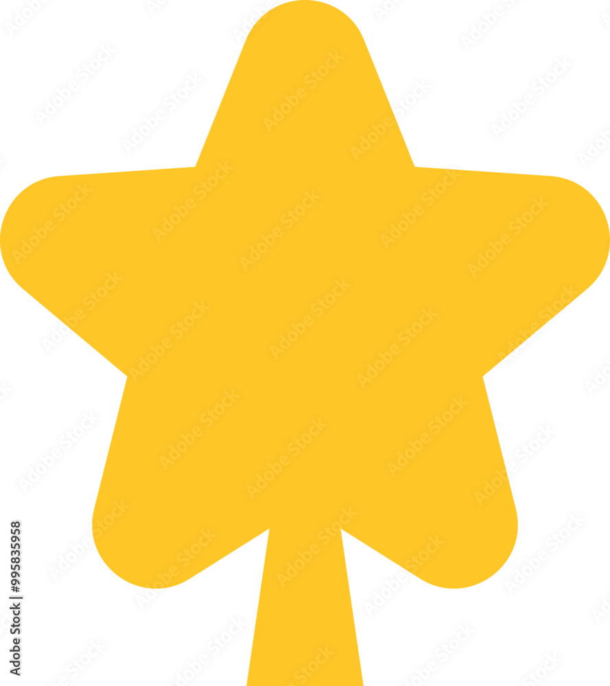 Star Christmas Tree Decor Gold Star Christmas Tree Decor Gold