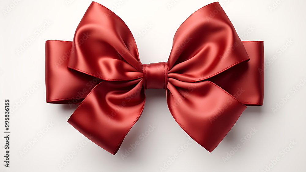 red bow isolated on white background red bow isolated on white background