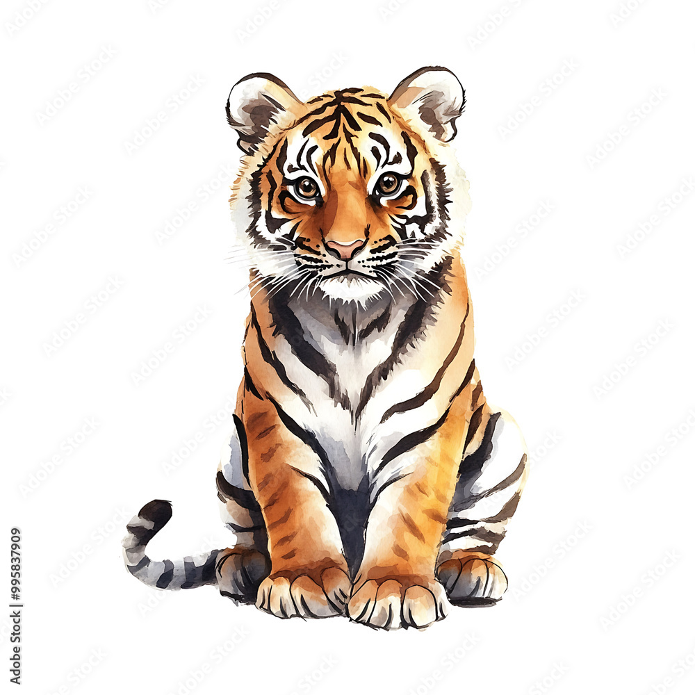 tiger on white background tiger on white background