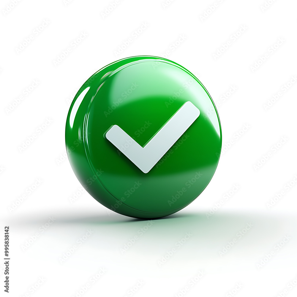 A green approval icon, typically represented with a checkmark or tick, symbolizing confirmation, success, or a positive action. A green approval icon, typically represented with a checkmark or tick, symbolizing confirmation, success, or a positive action.