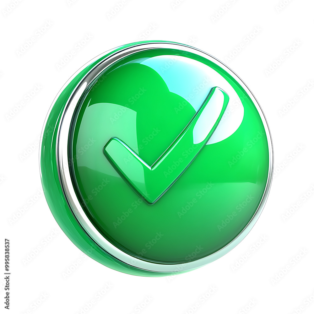 A green approval icon, typically represented with a checkmark or tick, symbolizing confirmation, success, or a positive action. A green approval icon, typically represented with a checkmark or tick, symbolizing confirmation, success, or a positive action.
