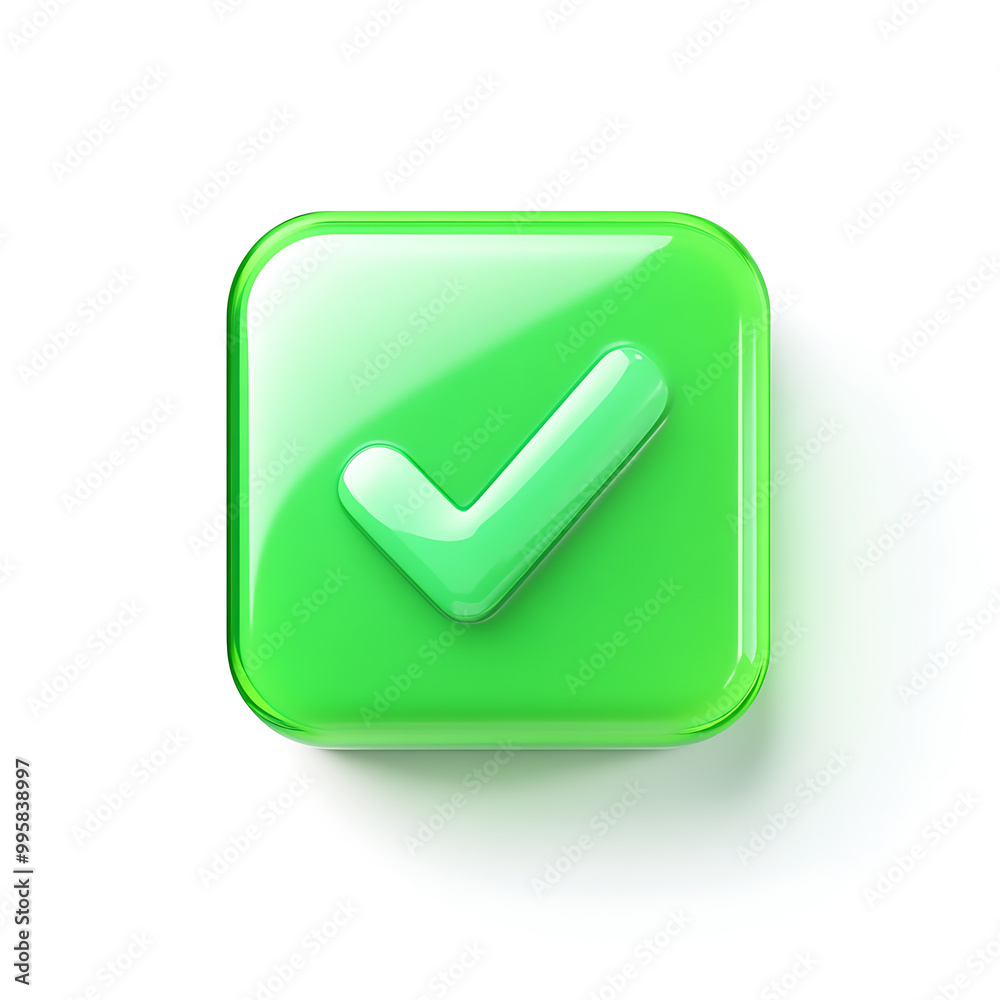A green approval icon, typically represented with a checkmark or tick, symbolizing confirmation, success, or a positive action. A green approval icon, typically represented with a checkmark or tick, symbolizing confirmation, success, or a positive action.