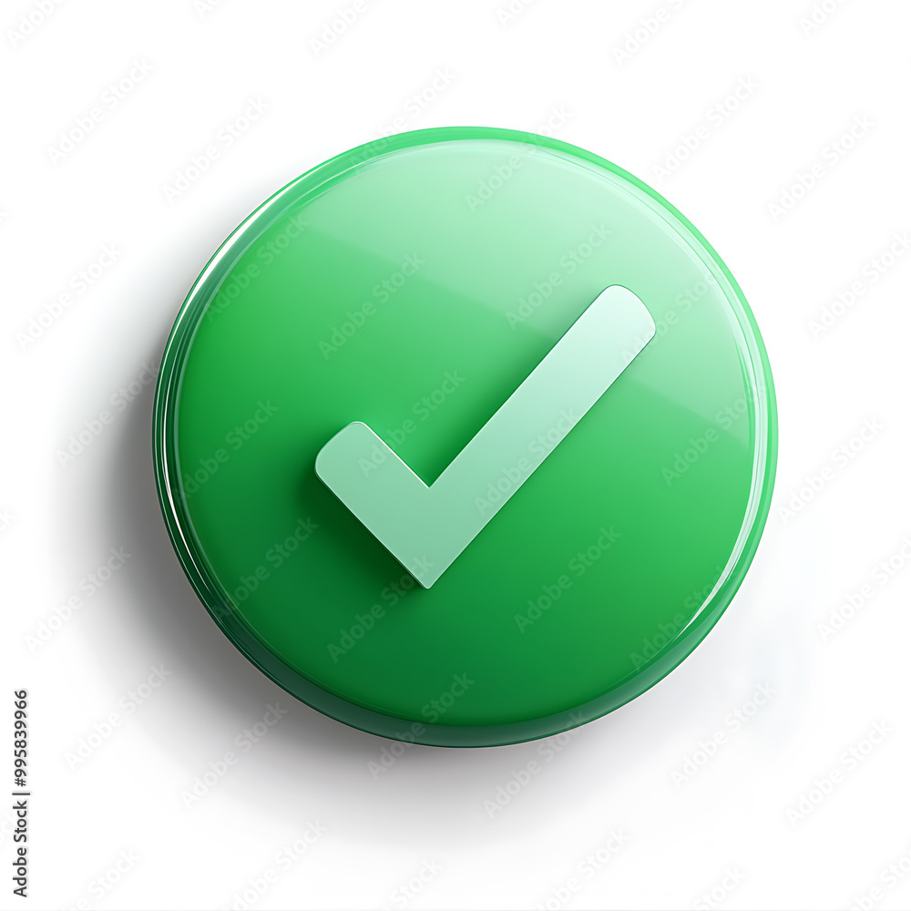 A green approval icon, typically represented with a checkmark or tick, symbolizing confirmation, success, or a positive action. A green approval icon, typically represented with a checkmark or tick, symbolizing confirmation, success, or a positive action.