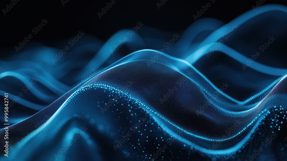 Obraz premium The Digital Wave Pattern