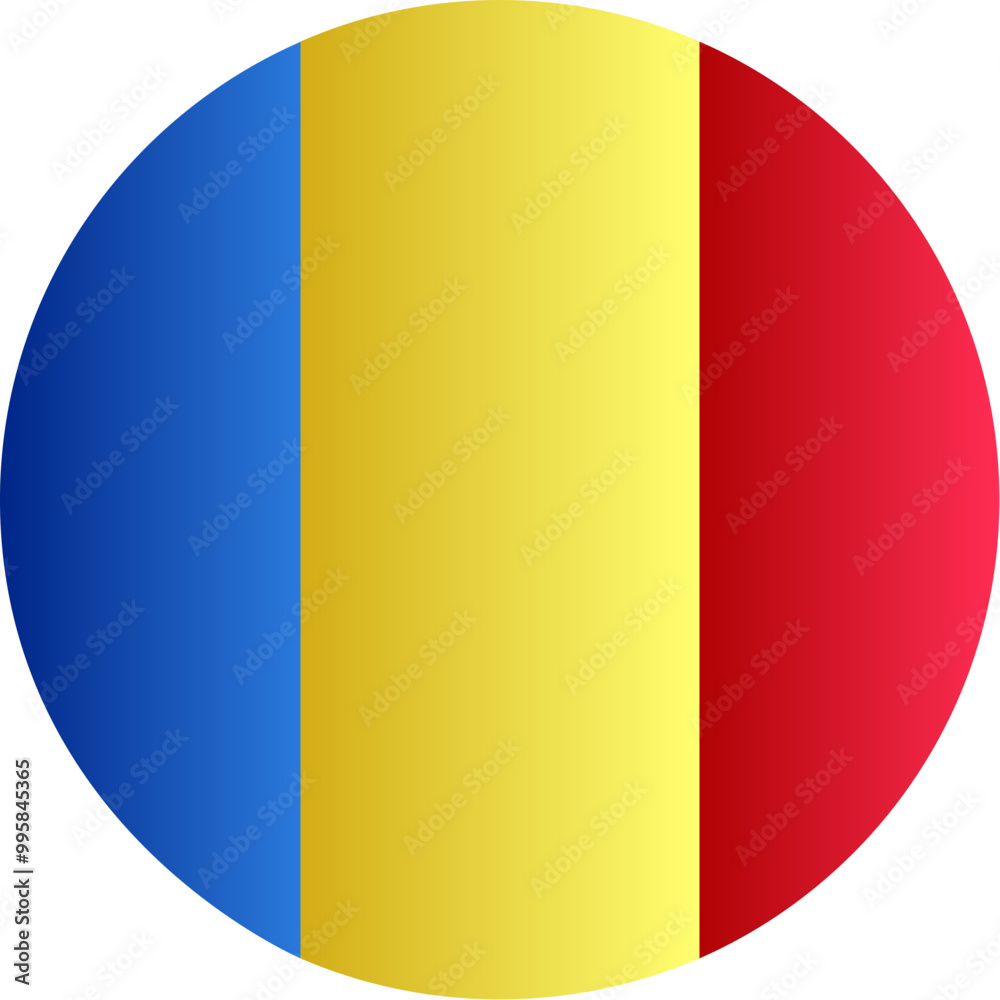 Fototapeta premium ChadFlag Icon