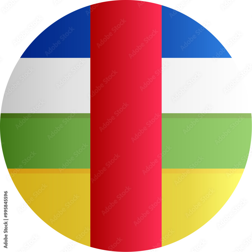 Fototapeta premium Central African RepublicFlag Icon