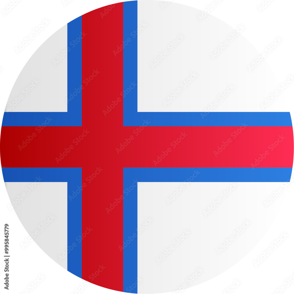 Naklejka premium Faroe IslandsFlag Icon