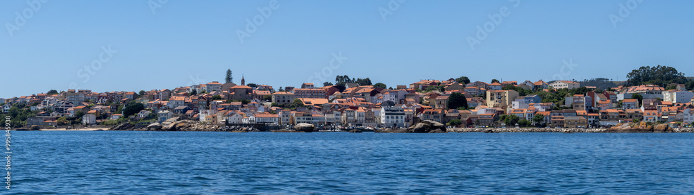 Panoramic view of Saint Peter of Palmeira parish or Ribeira in A Coruna, Spain Panoramic view of Saint Peter of Palmeira parish or Ribeira in A Coruna, Spain