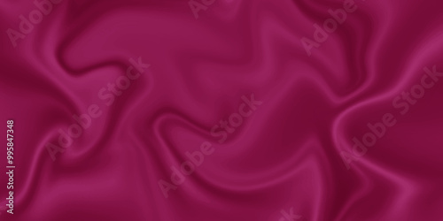 Abstract smooth fabric canvas cloth satin silk. Modern flowing pattern rich clothing luxury and stylish wave silk. Pink flowing curve and shiny silk. 