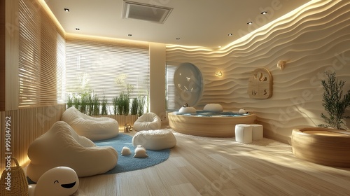 Modern Minimalist Spa Interior Design with Zen Vibes photo