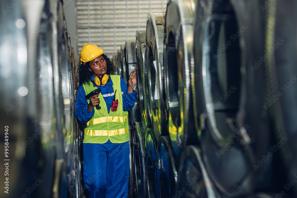 Foreman or worker work at factory site check up machine or products in site. Foreman or worker work at factory site check up machine or products in site.