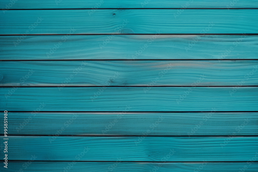 Obraz premium Processed collage of dark cyan blue wooden background texture. Background for banner