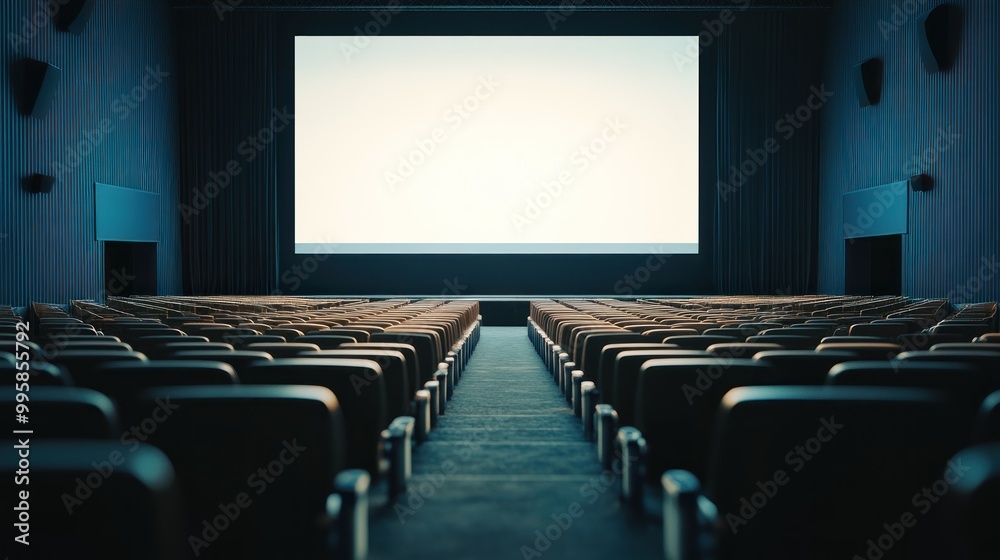 Obraz premium Empty Cinema Auditorium