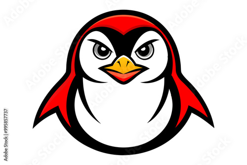 Emperor Penguin head mascot design vector