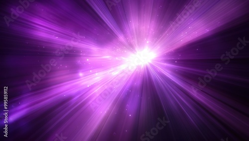 Dark purple abstract background with a blur effect, light rays and speed lines