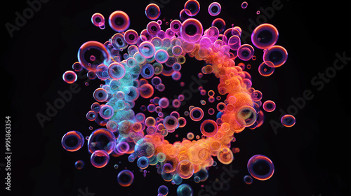something searching in scienece with bubbles