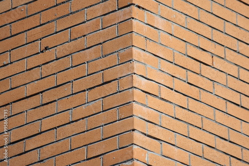 close up of red brick wall