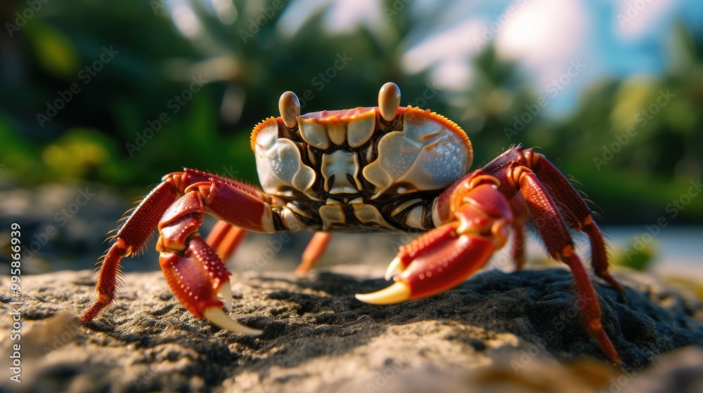 Red Crab Close-up Red Crab Close-up