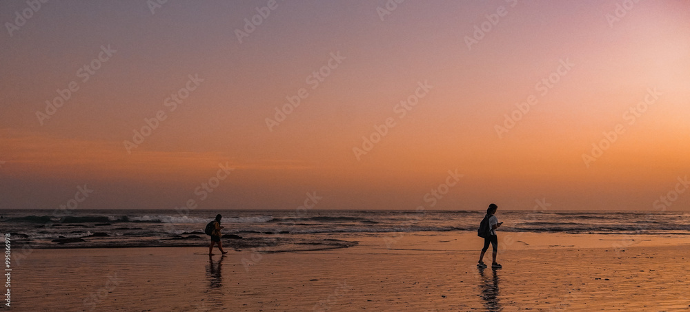Fototapeta premium sunset on the beach