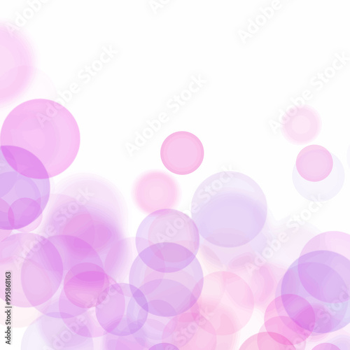 Abstract light texture background, Pink-Purple bubbles , simple frame design