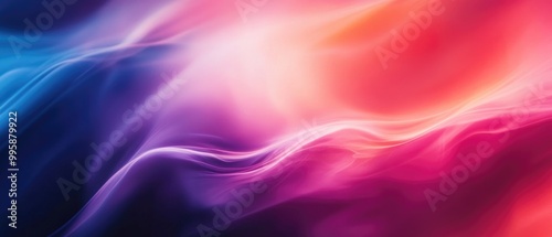 Vibrant abstract blurred background featuring neon hues a blend of black and white smooth gradient textures and a glowing design suitable for web graphics banners or sidebar art photo