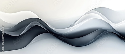 Elegant abstract wave design photo