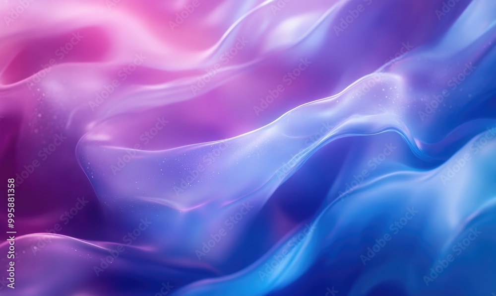 Obraz premium Fantasy inspired blue and purple abstract blurred liquid gradient texture background