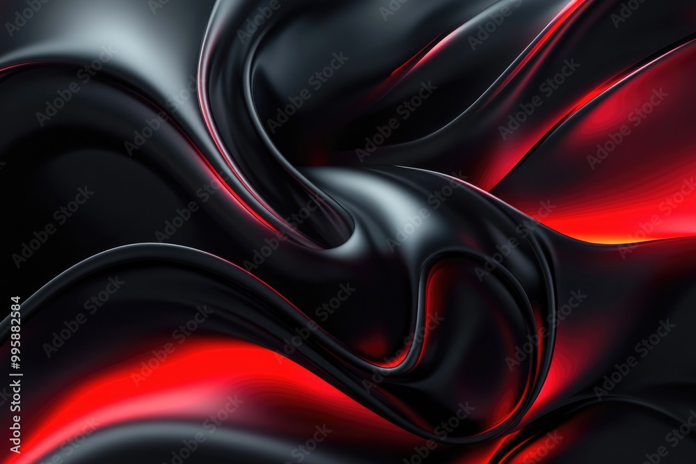 Vibrant black and red abstract business background designed for presentations showcasing a futuristic concept and fluid luxury style Vibrant black and red abstract business background designed for presentations showcasing a futuristic concept and fluid luxury style