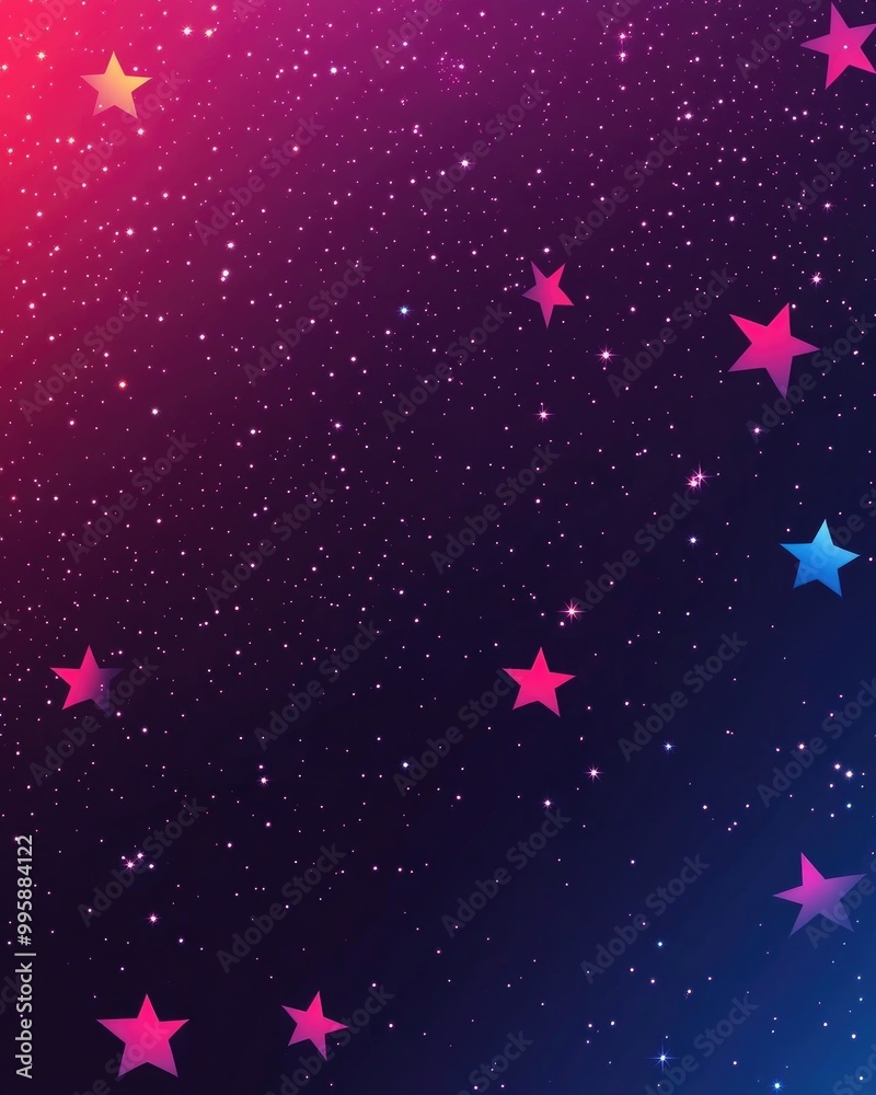 Dark pink 2D cartoon background featuring vibrant stars This colorful abstract illustration with gradient stars is ideal for your advertisement poster or banner design Dark pink 2D cartoon background featuring vibrant stars This colorful abstract illustration with gradient stars is ideal for your advertisement poster or banner design