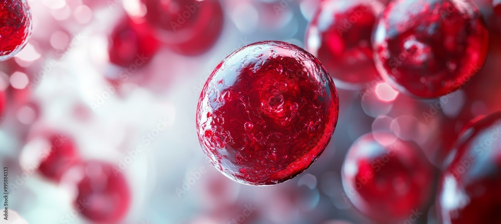 Red blood cell. Hemoglobin human antibody. Medical science. Generative AI technology.
Red blood cell. Hemoglobin human antibody. Medical science. Generative AI technology.