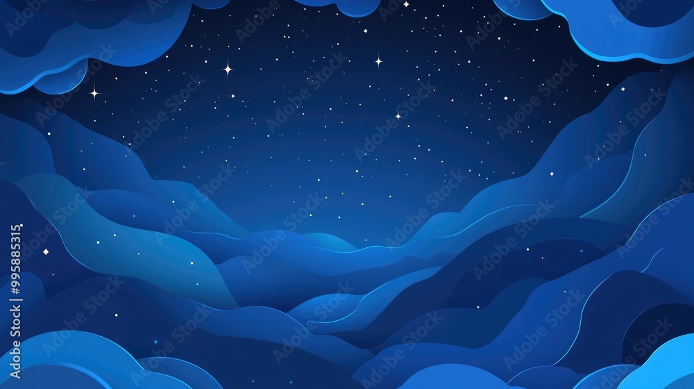 Gradient shapes of a starry sky for decorating paper corners Gradient shapes of a starry sky for decorating paper corners