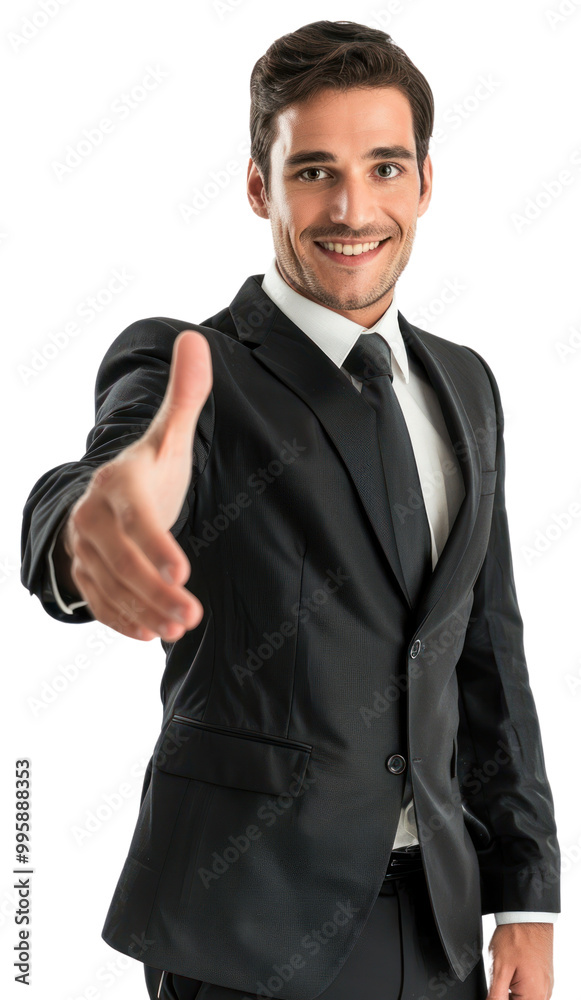Businessman open handshake finger tuxedo smile. Businessman open handshake finger tuxedo smile.