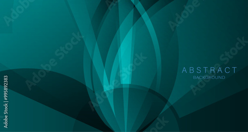 abstract image features dynamic waves in a turquoise gradient, creating a modern and soothing visual experience