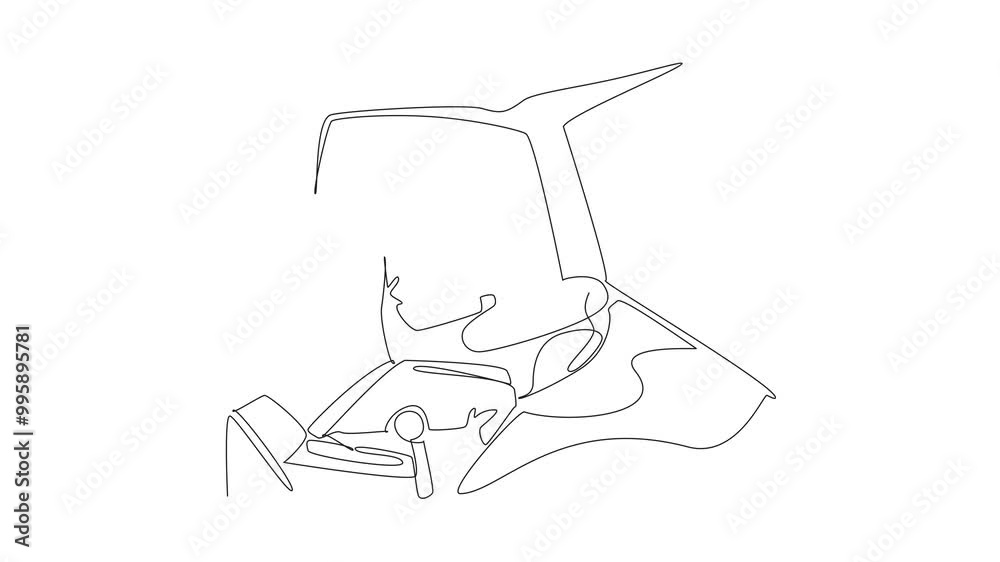Animation of single one line drawing male bus driver giving thumbs up gesture. Break time is over. Code. Ready to go on duty. Transit Driver Appreciation Day. Self drawing animated. Full length motion Animation of single one line drawing male bus driver giving thumbs up gesture. Break time is over. Code. Ready to go on duty. Transit Driver Appreciation Day. Self drawing animated. Full length motion