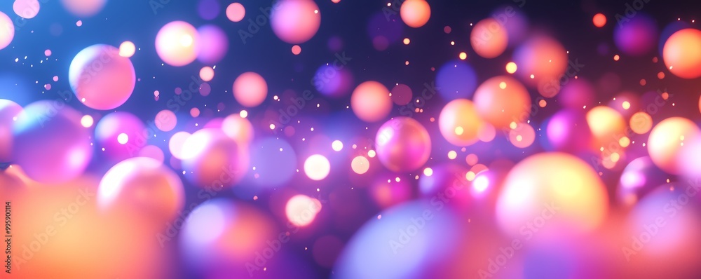 Abstract colorful blurry bokeh background with glowing circles and sparkles, perfect for festive and artistic designs. Abstract colorful blurry bokeh background with glowing circles and sparkles, perfect for festive and artistic designs.