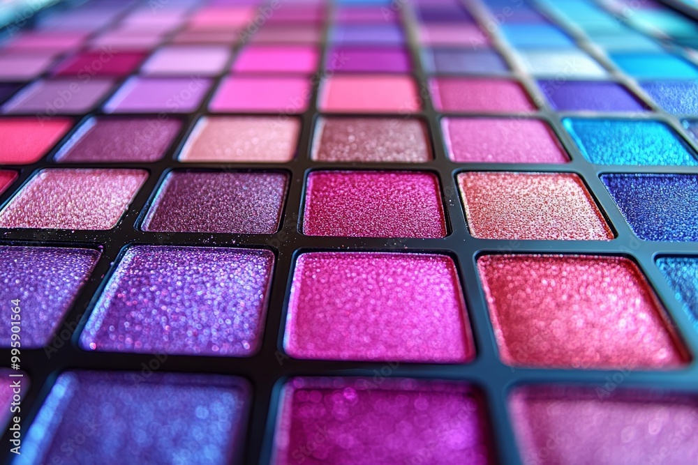 Bright and colorful eyeshadow palette with pink purple and blue tones ideal for bold fun makeup looks Bright and colorful eyeshadow palette with pink purple and blue tones ideal for bold fun makeup looks
