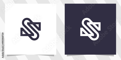 letter s logo design vector