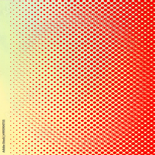 Red dots pattern square background with gradient, Simple Design for your ideas, Best suitable for Ad, poster, banner, and design works