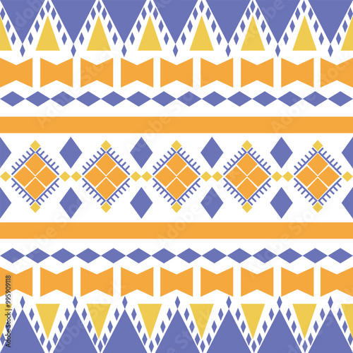 azte pattern navajo seamless Ethnic geometric seamless Pattern in tribal, folk embroidery abstract art fabric textile motifs geometric vector traditional photo