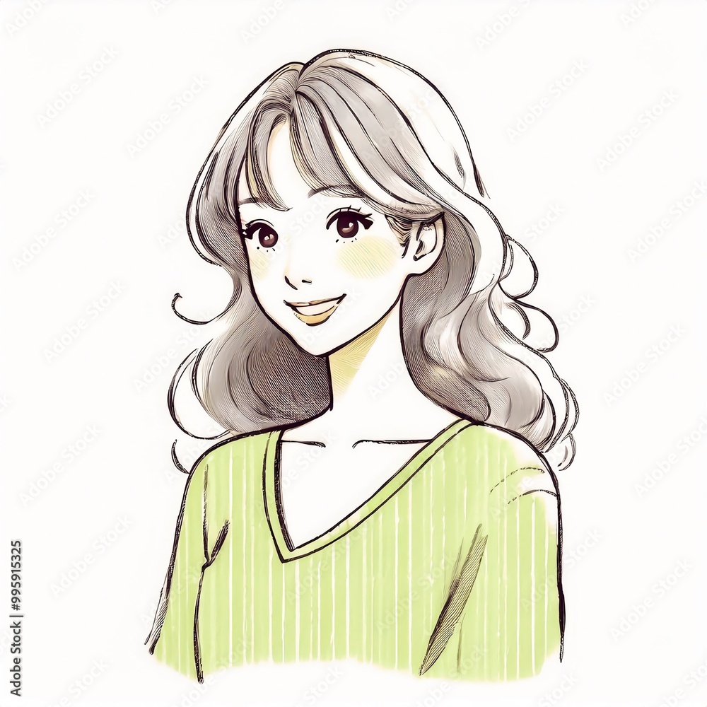女性・女の子のイラスト素材 女性・女の子のイラスト素材