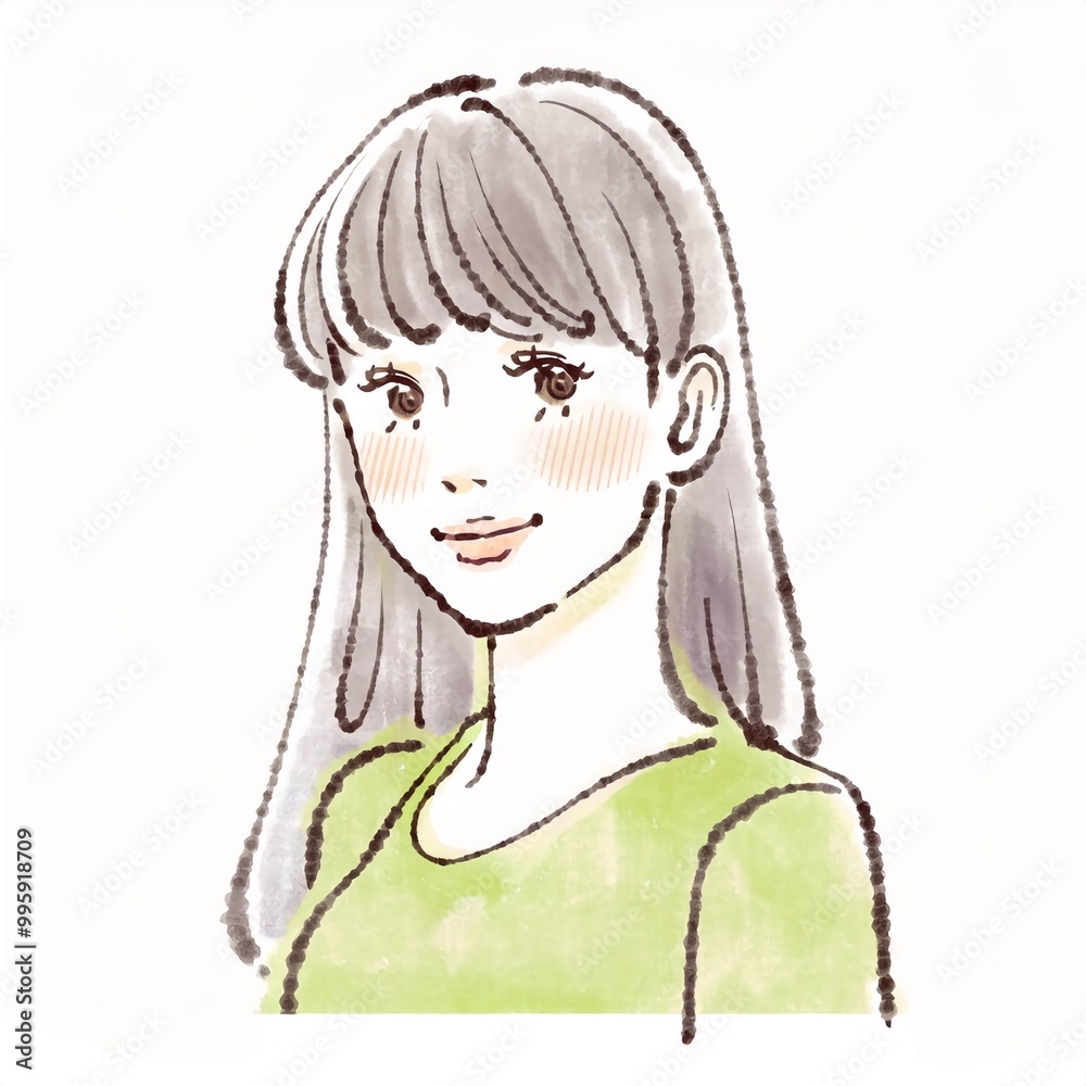 女性・女の子のイラスト素材 女性・女の子のイラスト素材