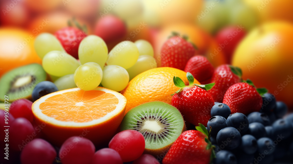 Fruit and Berry Background Fruit and Berry Background