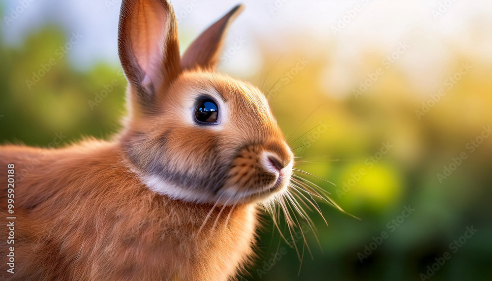Fototapeta premium Close-Up of a Rabbit