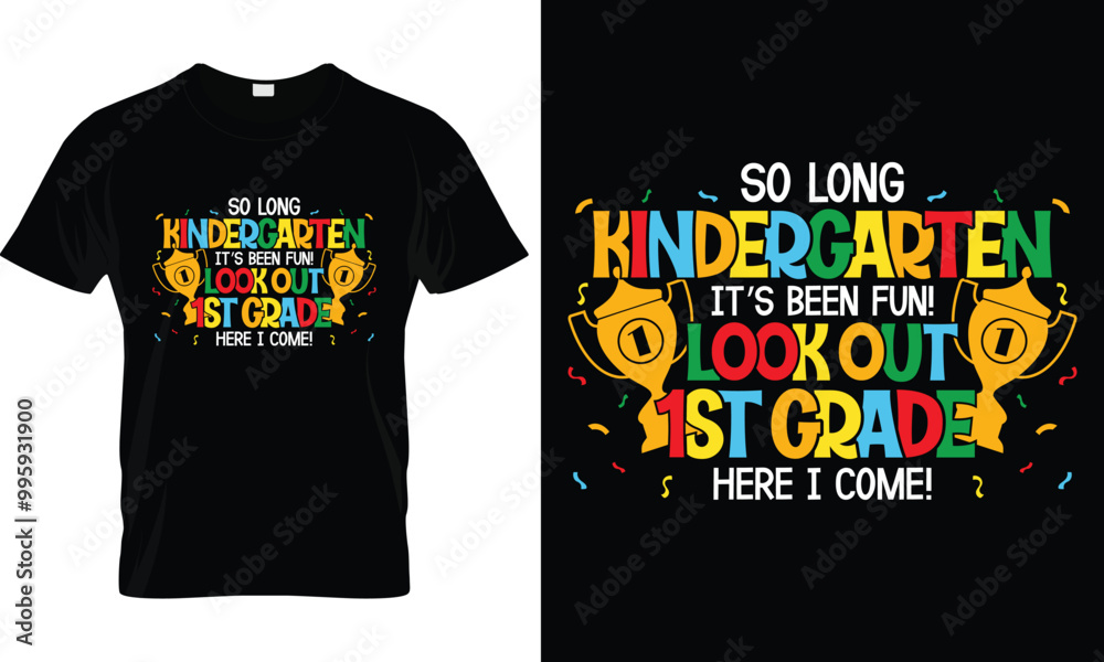 Kindergarten 1st grade,100 days of school T-shirt design Kindergarten 1st grade,100 days of school T-shirt design